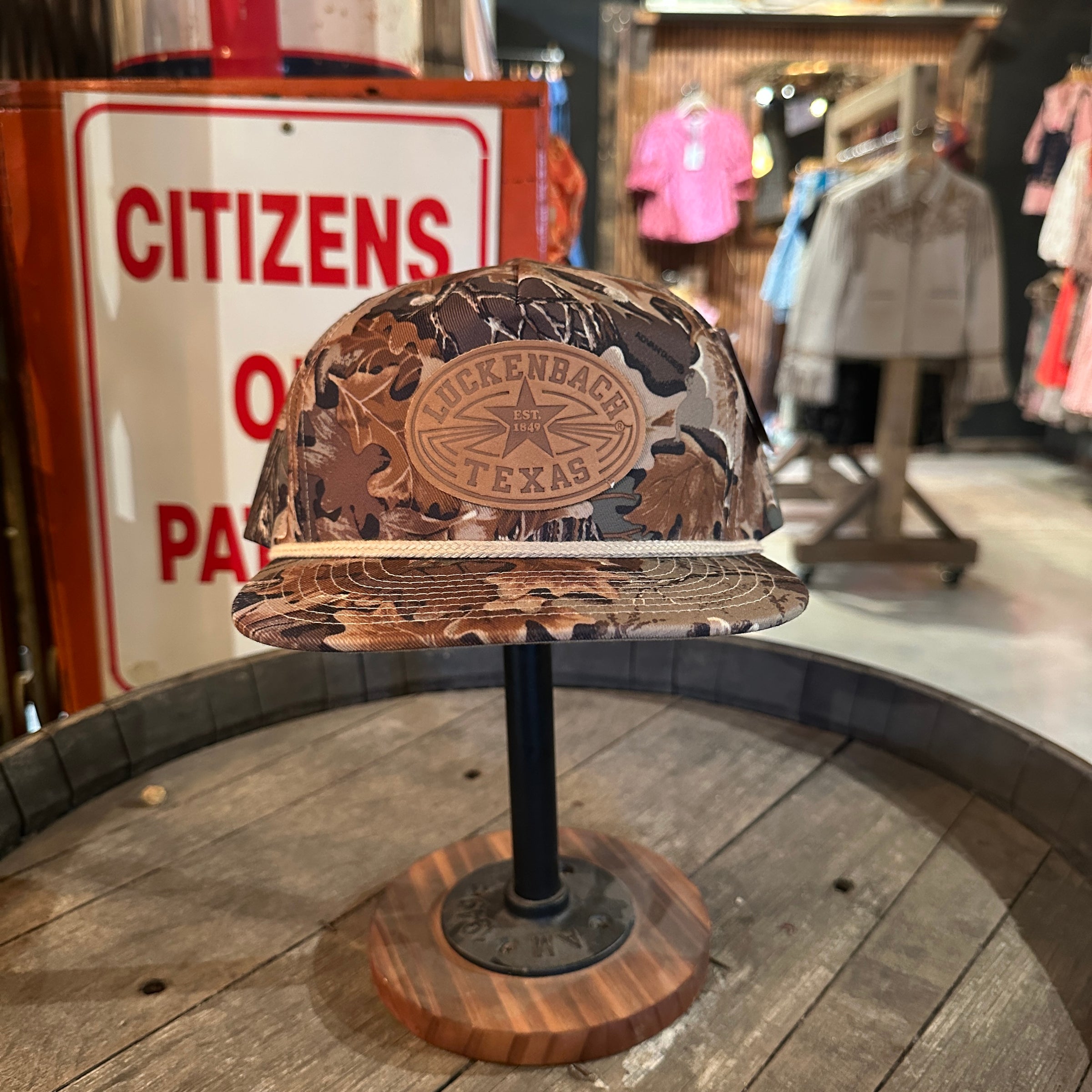 CAP: BROWN W/RED STAR | Official Luckenbach Texas General Store