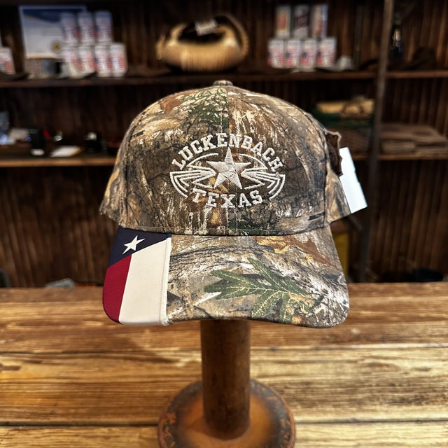 UNISEX Luckenbach Texas Distressed Cap Lukenbach Texas Hat Cap Distressed Green Yellow Strapback  main image 4